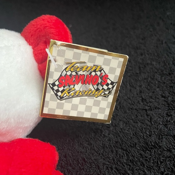 Vintage Dale Earnhardt Jr Teddy Bear Red White Salvinos Bammers Beanie Baby NEW - Picture 6 of 7